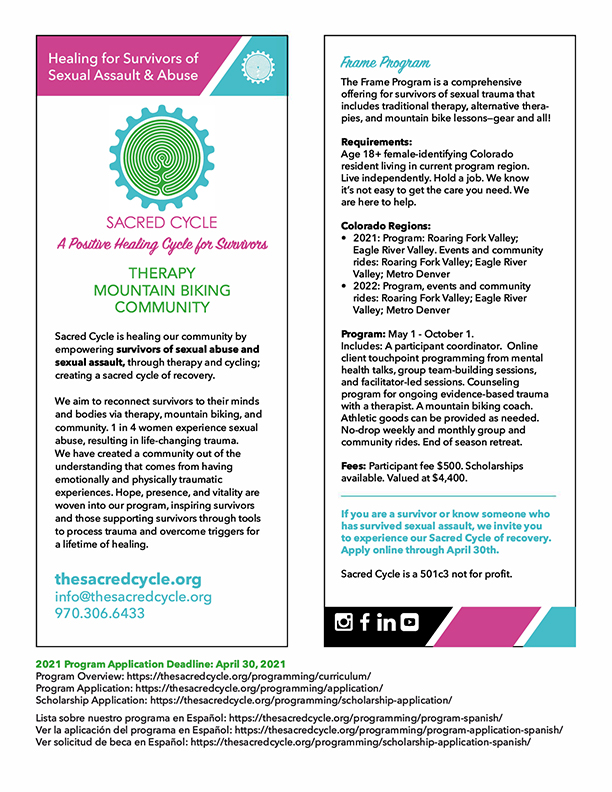 SacredCycle-2021 Service Overview