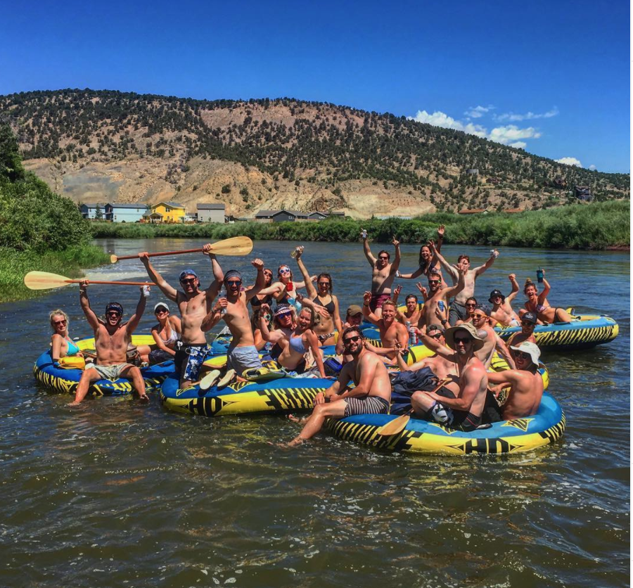 People having floating and enjoying Turtle Tubing 